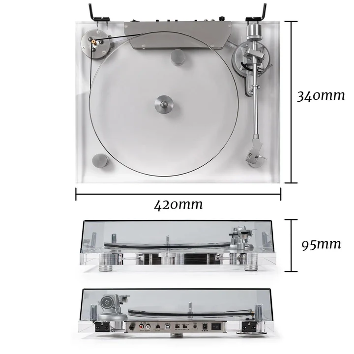 Pellucid Vinyl Record Player Turntable