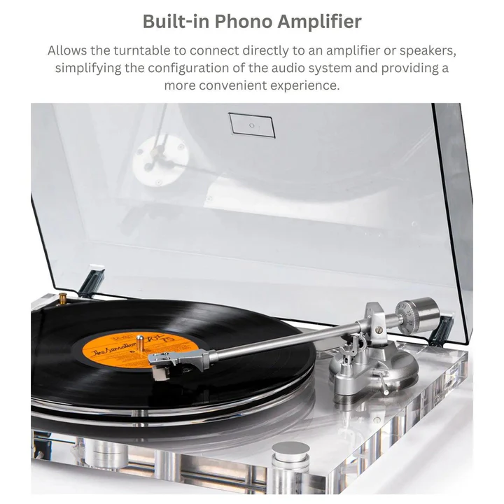 Pellucid Vinyl Record Player Turntable